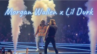 Morgan Wallen x Lil Durk  “Broadway Girls”  Live in Nashville [upl. by Gretta]