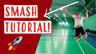 Badminton SMASH Tutorial  Improve Your POWER and Timing [upl. by Katinka342]