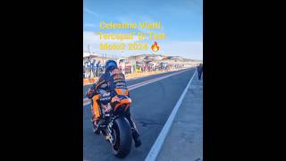 Celestino Vietti quotTercepatquot di Test Moto2 2024 motogp shorts [upl. by Egiarc]