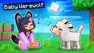 Playing Minecraft As A BABY WEREWOLF [upl. by Ecilef]