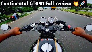 2023 GT650  Full Review  Top speed  Royal enfiled  Continental GT650  RED ROOSTED EXHAUST [upl. by Nnylaj20]