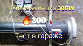 Тест тепловентилятора 300W из карбонового кабеля в гараже [upl. by Gottuard]