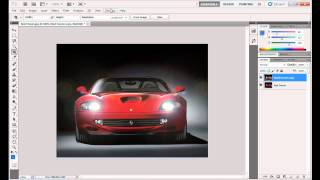 How to create blinking headlight in Photoshop using Lens Flare [upl. by Lasyrc]