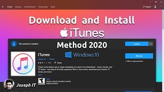 How to Download iTunes and run Setup in Windows 10 [upl. by Annoet]