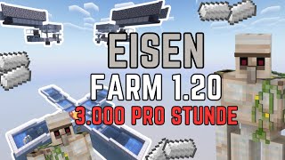 EISEN FARM   3000 PRO STUNDEN  MINECRAFT 120  ERWEITERBAR [upl. by Talie]