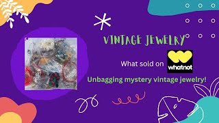 What Sold on Whatnot Unbagging Mystery Vintage Jewelry [upl. by Dearman]