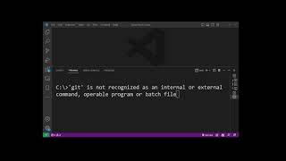 VSCode Terminal git is not recognized as internal or external command add gitcmd and gitbin [upl. by Nocaj]