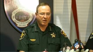 Fla sheriffs heated response to reporters question about gunfight comment [upl. by Dias]