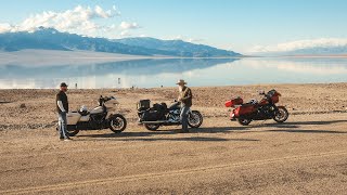 Riding to The LOWEST Point in North America BADWATER BASIN is FULL of WATER [upl. by Coshow259]