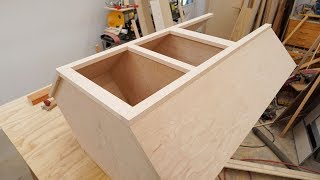 Making A Corner Cabinet  Kitchen Cabinet [upl. by Ettena]