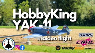 NEW RELEASE HKing YAK11 Steadfast SingleSeat 6S Racer 1450mm PNF  Maiden Flight 4K 60fps [upl. by Grannia]