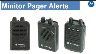 Alerting a Motorola Minitor VI 6 Pager  test tones going off [upl. by Kuhn106]