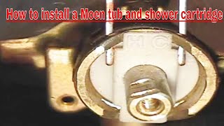 How To Install A Moen Tub And Shower Cartridge [upl. by Adila]