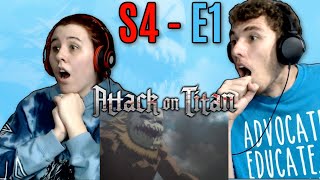 My Sister and I React to Attack on Titan S4  E1 [upl. by Yand]