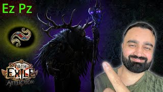 The King in the Mists boss fight quick guide Path of exile Affliction [upl. by Ahsiugal336]