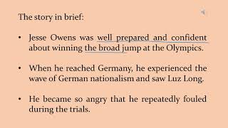 My Greatest Olympic Prize by Jesse Owens Explained [upl. by Cally]