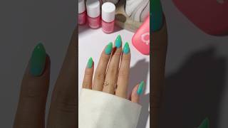 Grönblåa naglar 🩵trydippi dippi dippinails dippikit nails nailinspo [upl. by Kelwin704]