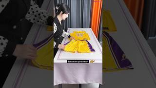 Best Way to Store Sportswear 🏃‍♂️ shorts sports organizedspace fashion foldingclothes [upl. by Bainbridge872]