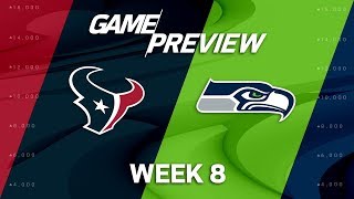 Houston Texans vs Seattle Seahawks  Week 8 Game Preview  Move the Sticks [upl. by Otreblaug]