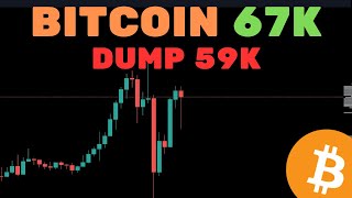 BITCOIN DUMP 59K E PUMP 67K E AGORA  Análise TécnicaSentimento [upl. by Dnyletak292]