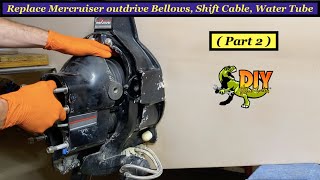 Replace Mercruiser alpha one gen 12 outdrive bellows  PART 2 [upl. by Anoet]