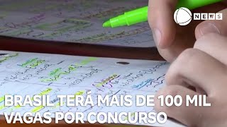 Brasil terá mais de 100 mil vagas por concurso público em 2024 [upl. by Leonor]