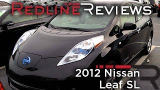 2012 Nissan Leaf SL Review Walkaround Startup [upl. by Boylston]