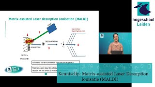 Kennisclip C09MAS Matrix assisted Laser Desorption Ionisatie MALDI [upl. by Gonzalez]