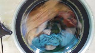 Wascomat 185 pt 1 1st spin to final rinse cycle [upl. by Kamat]