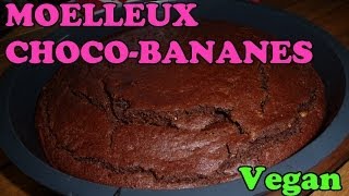 Moelleux bananes chocolat vegan  par JULIANA de la chaîne Youtube FitnessBienEtre [upl. by Sebastien98]