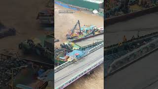 Typhoon Chaos Barges Collide with Bridge in Philippines [upl. by Tarrance789]