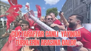 Çek taraftar Türklerin arasına girdi [upl. by Oine]