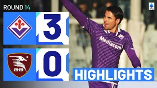 FIORENTINASALERNITANA 30  HIGHLIGHTS  Sottil seals win with a beauty  Serie A 202324 [upl. by Ennelram]