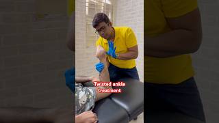 Twisted ankle treatment drrajneeshkant worldfamouschiropractor [upl. by Supple]