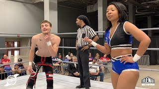 Danni Bee vs Chris Carter Intergender Wrestling Hurricane Pro [upl. by Fishman908]