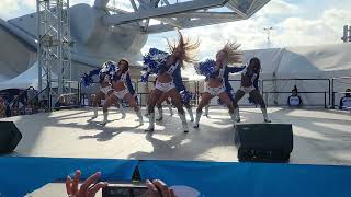 Dallas Cowboys Cheerleaders perform ATT plaza east side 102322 pregame vs Detroit Lions [upl. by Aronel429]