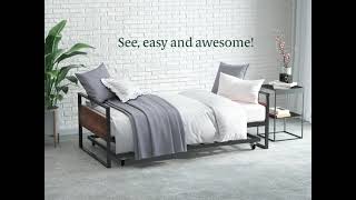 Zinus  Suzanne Twin Daybed amp Trundle Frame Set Assembly Instructions [upl. by Jeane]