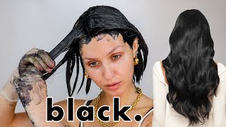 I dye my hair Permanent Black [upl. by Tawney]