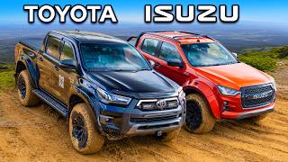 Toyota Hilux v Isuzu DMAX OFFROAD CHALLENGE [upl. by Guise]