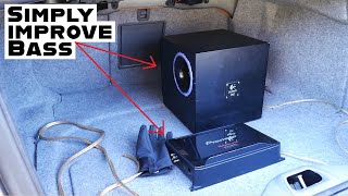 How to EASY Install Car amplifier amp Subwoofer in Car DIY [upl. by Acnairb]