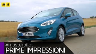 Nuova Ford Fiesta 2017 Titanium su strada con il 15 TDCi 120 CV  Primo test [upl. by Faucher]