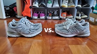 New Balance Made in USA 990v4 vs 990v5 Comparison Sizing Design and Comfort [upl. by Nitsoj]