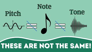 The Difference Between Pitch Note and Tone [upl. by Buller]