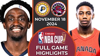 Full Game Highlights Toronto Raptors vs Indiana Pacers  November 18 2024  NBA Season nba [upl. by Woodcock]