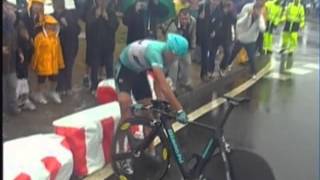 Time Trial Crash  2003 TdF [upl. by Airehc]