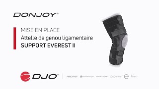 Attelle de genou ligamentaire Support Everest II DonJoy®  Mise en place [upl. by Vallie]