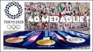 Tutte le 40 medaglie vinte dallITALIA a TOKYO 2020 Record alle Olimpiadi [upl. by Ahsatniuq]