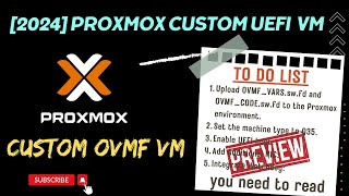 2024 Proxmox VM with custom UEFI StepbyStep Guide [upl. by Tallbott]