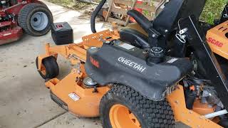 Scag Cheetah 61quot 37 HP Big Block Vangaurd Reveiw SS LAWN CARE [upl. by Nida]