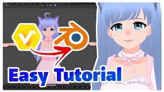 How To Import a VRoid File Into Blender  Quick Tutorial [upl. by Nylitsirk871]